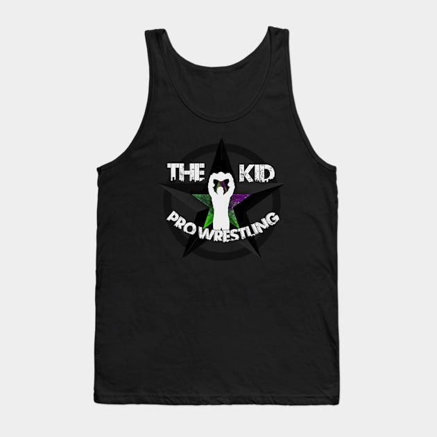 Green/Purple Splatter Logo Tank Top by TheProWrestlingKid14